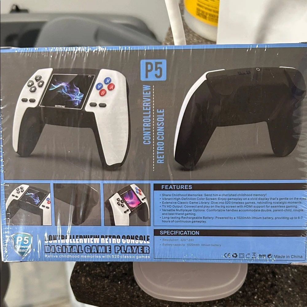 Retro Console Digital Game Player - White